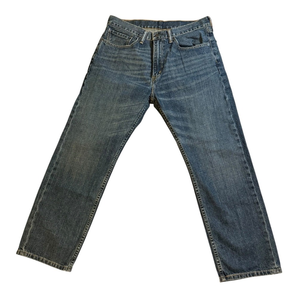Levi's 505 Straight Fit Jeans Mens 34x29 Blue Cotton Medium Wash Fits 32 X 27